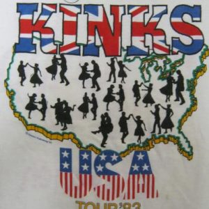 The Kinks Vintage 1983 Concert T-Shirt - State of Confuzion
