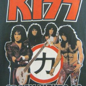 Kiss Vintage 1988 Concert T-Shirt - Crazy Nights Tour