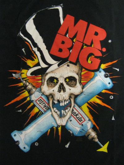Mr Big Vintage 1992 Concert T-Shirt ~ Drilled and Confused