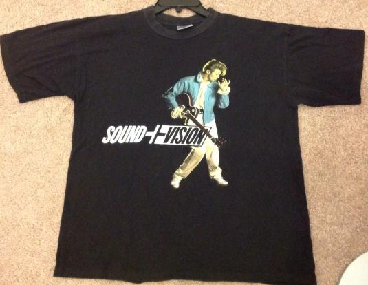 David Bowie 1990 Sound Vision Tour Black T Shirt