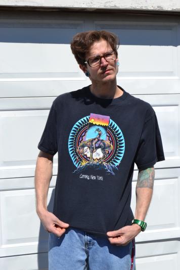 Super Sad Native American / Corning NY Vintage 1990 T-Shirt