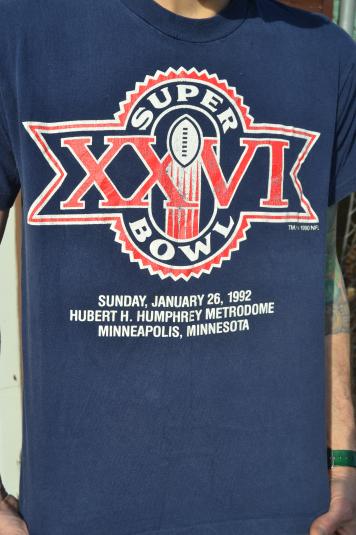 Way Sweet Vintage 1992 Super Bowl XXVI tshirt