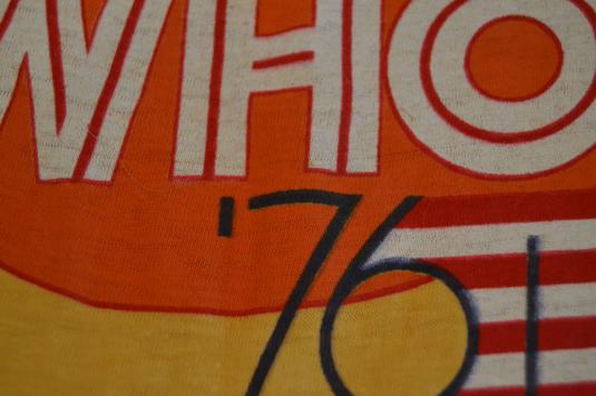 RARE 1976 The Who US Tour T-Shirt Deadstock New Old Stock