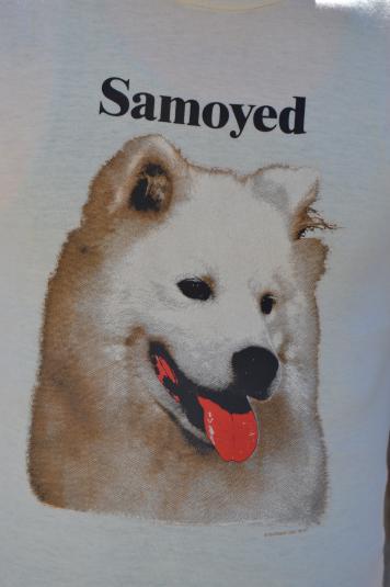 Crazy Awesome Vintage 1990 Samoyed Breed Dog Small T-Shirt