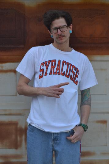 Amazing Vintage Syracuse Champion Brand Large T-Shirt
