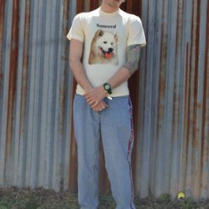 Crazy Awesome Vintage 1990 Samoyed Breed Dog Small T-Shirt
