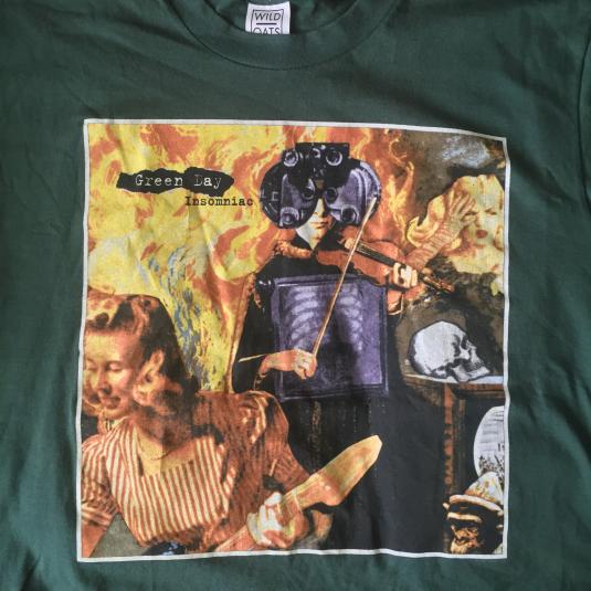 Green Day- Insomniac 1996 Tour Shirt