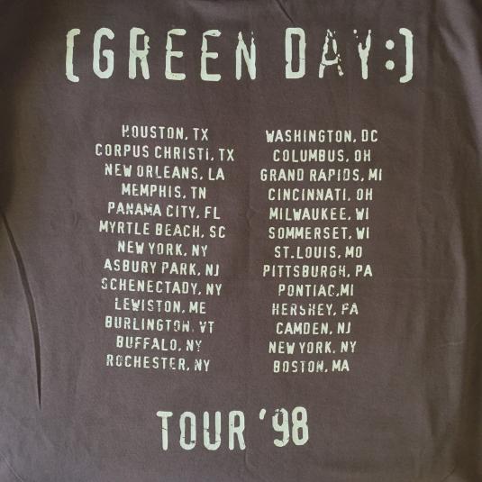 Green Day- Nimrod 1998 Tour Shirt