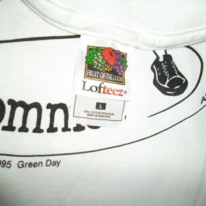 VINTAGE GREEN DAY 1995 INSOMNIAC PROMO TOUR CONCERT T-SHIRT