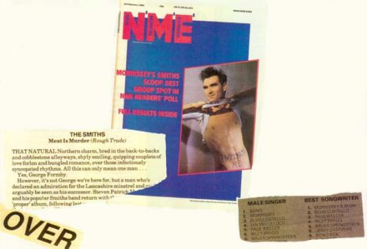 Morrissey N.M.E 1985 Magazine 1990 T-shirt
