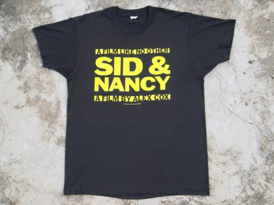 VINTAGE SID & NANCY 1986 MOVIE PROMO SEX PISTOLS T-SHIRT | Defunkd