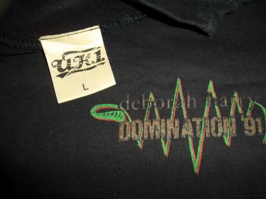 DEBORAH HARRY 1991 DOMINATION U.K TOUR T-SHIRT BLONDIE