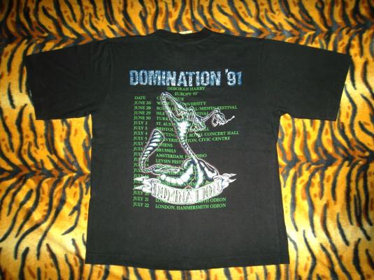 DEBORAH HARRY 1991 DOMINATION U.K TOUR T-SHIRT BLONDIE | Defunkd