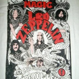 Vintage 1980s Led Zeppelin Electric Magic Concert T-shirt