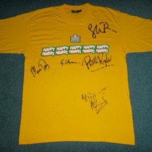 VINTAGE HAPPY MONDAYS 1990S SIGNED T-SHIRT