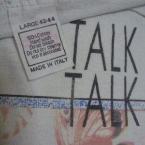 VINTAGE 1986 ENGLISH NEW WAVE TALK TALK T-SHIRT