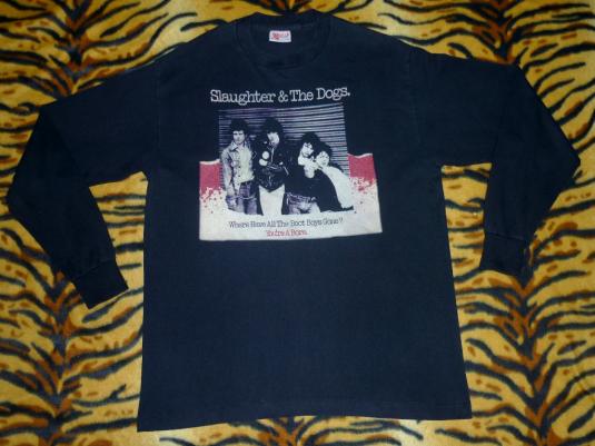 RARE SLAUGHTER AND THE DOGS 1983 T-SHIRT