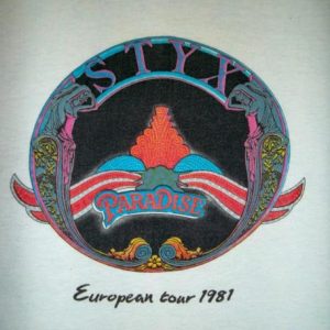 STYX 1981 European Tour T-shirt