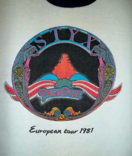 STYX 1981 European Tour T-shirt