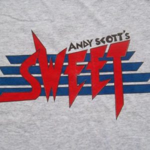 Vintage 1980s Andy Scott The Sweet Promo tour T-shirt