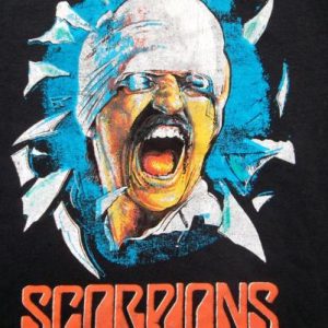 VINTAGE SCORPIONS 1982 BLACK OUT PROMO TOUR ROCK T-SHIRT