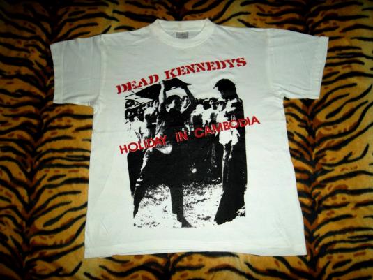 VINTAGE DEAD KENNEDYS HOLIDAY IN CAMBODIA 80s T-SHIRT