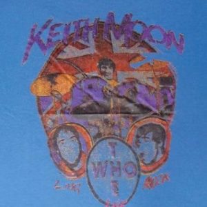 VINTAGE TRIBUTE TO KEITH MOON THE WHO T-SHIRT