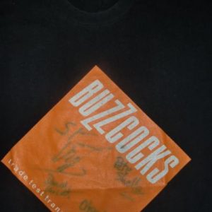 Vintage The Buzzcocks Signed tour T-shirt