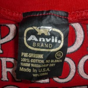 VINTAGE 80'S SUPPORT YOUR LOCAL HOOKERS ANVIL T-SHIRT