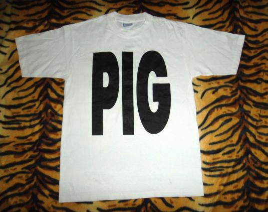VINTAGE PIG 90s PROMO TOUR INDUSTRIAL BAND T-SHIRT