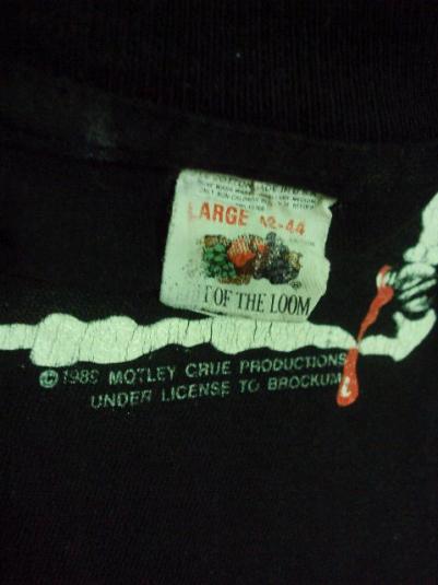 VINTAGE 1989 MOTLEY CRUE “DR FEELGOOD” USA TOUR T SHIRT