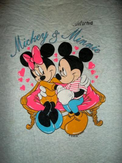 Mickey & Minnie Mouse 80s Disney 50/50 T-shirt