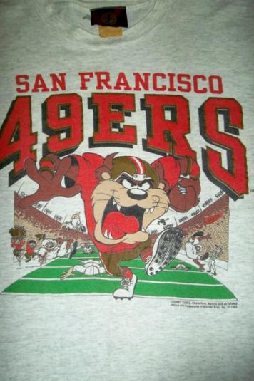 Vintage Looney Tunes Tazmania San Francisco 49ERS T-shirt