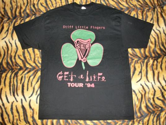 STIFF LITTLE FINGERS 1994 GET A LIFE TOURT-SHIRT