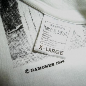 RAMONES 20th ANNIVERSARY 1994 T-SHIRT RARE MISPRINT