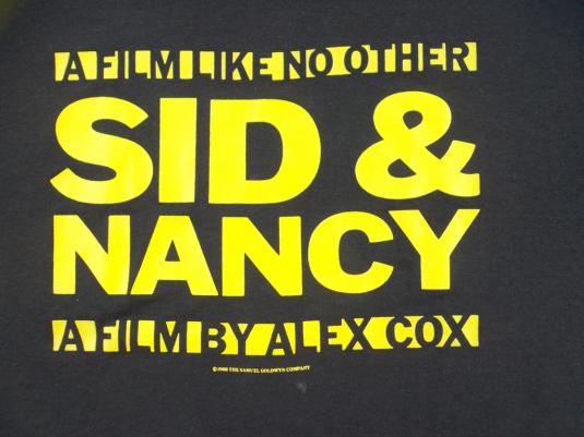 VINTAGE SID & NANCY 1986 MOVIE PROMO SEX PISTOLS T-SHIRT | Defunkd