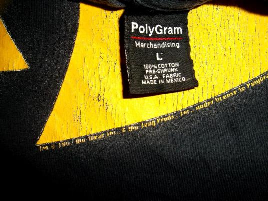 WU TANG 1992 Polygram Hip Hop Rap T-shirt