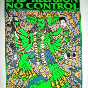 VINTAGE BAD RELIGION 1989 PROMO TOUR NO CONTROL T-shirt