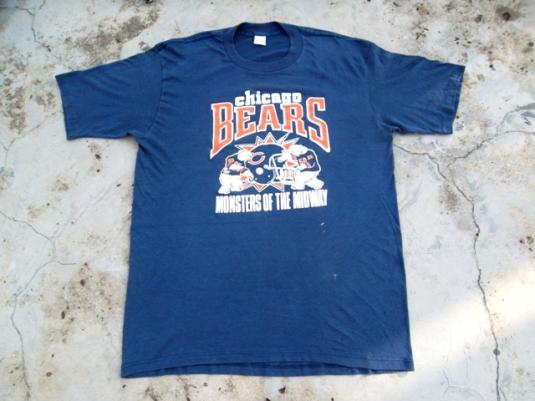 Vintage 1980s Chicago Bears Monsters Of The Midway T-shirt
