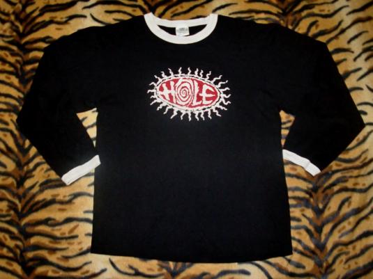 VINTAGE HOLE COURTNEY LOVE COBAIN LONG SLEEVE T-SHIRT