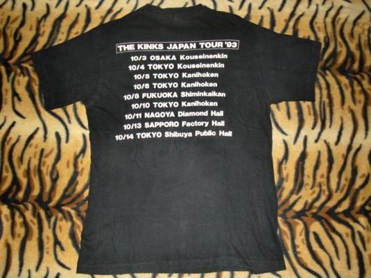 THE KINKS JAPAN 1993 TOUR T-SHIRT