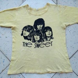 Vintage 1970s The Sweet Promo tour T-shirt