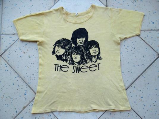 Vintage 1970s The Sweet Promo tour T-shirt