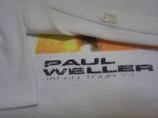 VINTAGE PAUL WELLER 1991 DEBUT TOUR T SHIRT | Defunkd