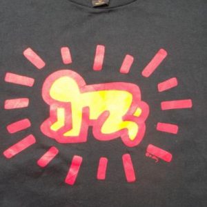 Original Vintage Keith Haring 1980s Pop Art T-shirt