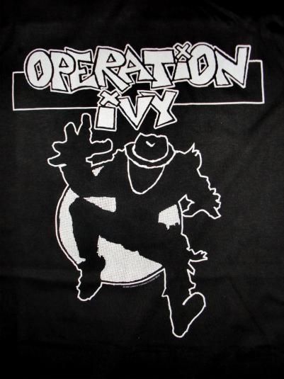 VINTAGE 1989 OPERATION IVY LOOKOUT RECORDS T-SHIRT