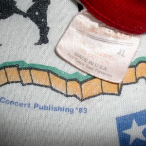 THE KINKS STATE OF CONFUSION USA 1983 TOUR JERSEY T-SHIRT