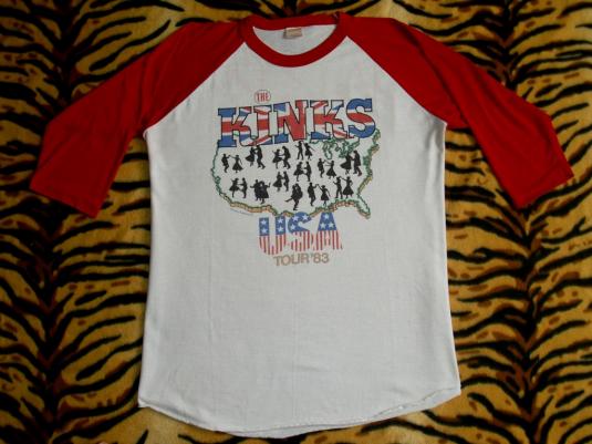 THE KINKS STATE OF CONFUSION USA 1983 TOUR JERSEY T-SHIRT | Defunkd