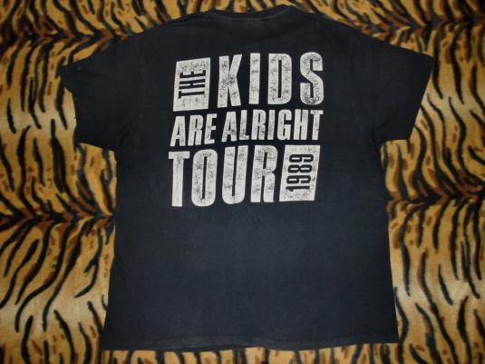 The Who 1989 The Kids Are Alright Pete Townshend T-shirt