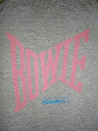 DAVID BOWIE SERIOUS MOONLIGHT 1983 TOUR T-SHIRT